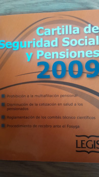 Image of Cartilla de Seguridad Social y Pensiones 2009
