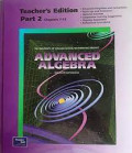 Teacher´s edition Advanced algebra part 2